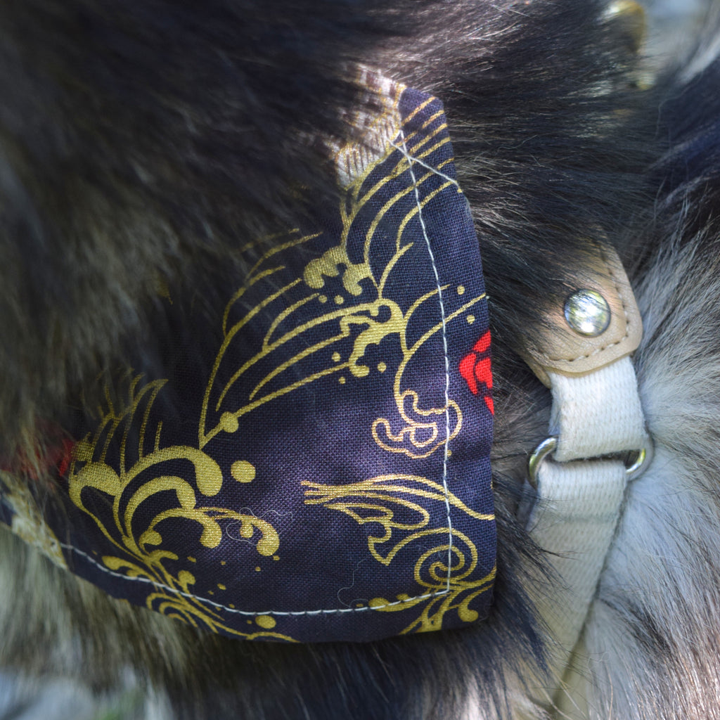 Hunde-Bandana mit verstellbarem Halsband